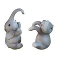 thumbnail image 2 of Elephant Flower Pot Under 5 ! Yannianjz Resin Elephant Planter Garden Hanging Pot Outdoor Decor for Patio Yard Landscape Design Animal Shaped Flowerpot Container Garden Statue Ornament, 2 of 9