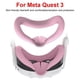 thumbnail image 3 of Almohadilla facial de silicona Wdftyju para Meta Quest 3 rosa, 3 of 5