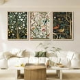 thumbnail image 2 of 3Pcs d Vintage Plant And Bird Wall Art Prints Inspired By Nature Canvas Prints With Wooden Elegant Floral Posters And Wildlife Image Artwork Decor Living Rooms Bedrooms Offices 12x16 Inch, 2 of 7