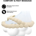thumbnail image 5 of KAQ Massage Bubble Slides Flip Flops for Women Men, Golf Ball Bubble Cloud Thong Sandals, Funny Lychee Bubble Slippers, Beach Bedroom Shower Peanut Slides, 5 of 8