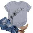 thumbnail image 2 of T-Shirt Graphique pour Femmes, T-Shirt Vintage à Manches Courtes Col Rond Décontracté, Tissu Doux et Respirant avec Imprimé, pour Usage Quotidien, Sorties, Activités Légères, 2 of 4