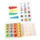 thumbnail image 4 of Bloques de Montessori, Rompecabezas, Enchufe, Cilindro, Y Material de Reconocimiento de Color, Tablero, Juguetes Educativos para Estilo4 SM SunniMix juguetes de madera montessori, 4 of 8