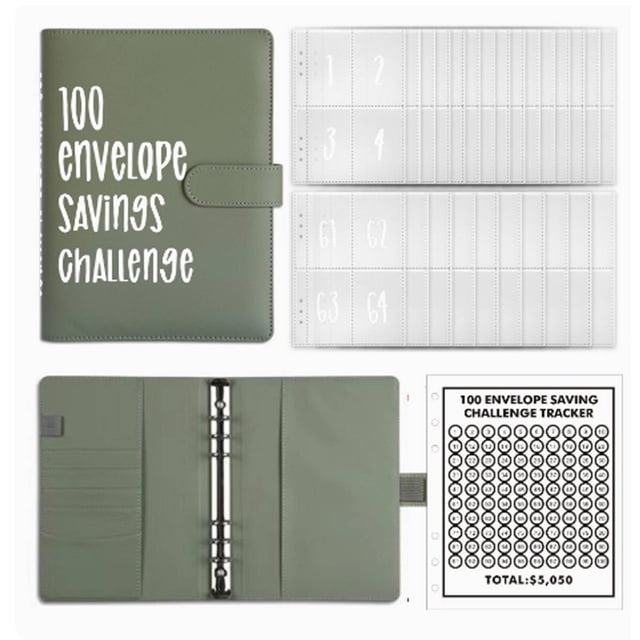 HLONK 101 Envelopes Money Saving Challenge Innovative Engaging Envelope Challenge Binder Simple Easy-to-Follow Savings Challenges Book