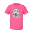 thumbnail image 2 of Golden Doodle Dog Lover Pet Owner Animal Lover Graphic T-Shirt, Neon Pink, Small, 2 of 4