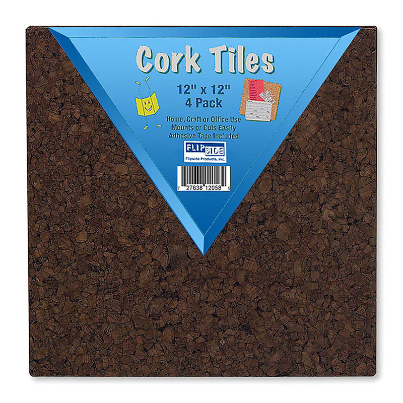 12X12 Dark Cork Squares 4 Pk Walmart Canada