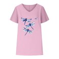 thumbnail image 4 of Women Short Sleeve Tops Clearance Sale Plus Size Cotton T Shirts Loose Fit Basic Fitted Tees Clearance Deals, 4 of 4