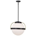 thumbnail image 6 of 60/7774-Nuvo Lighting-Lakeshore - 1 Light Medium Pendant-11.63 Inches Tall and 13 Inches Wide-Matte Black Finish    -Traditional Installation, 6 of 15