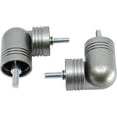 thumbnail image 2 of MERIVILLE Hinged Elbow Connector - Designed for Bay Window Curtain Rods or Corner Drapery Rods up to 1 1/8" Diameter, Pewter Finish, 2 Pcs, 2 of 4