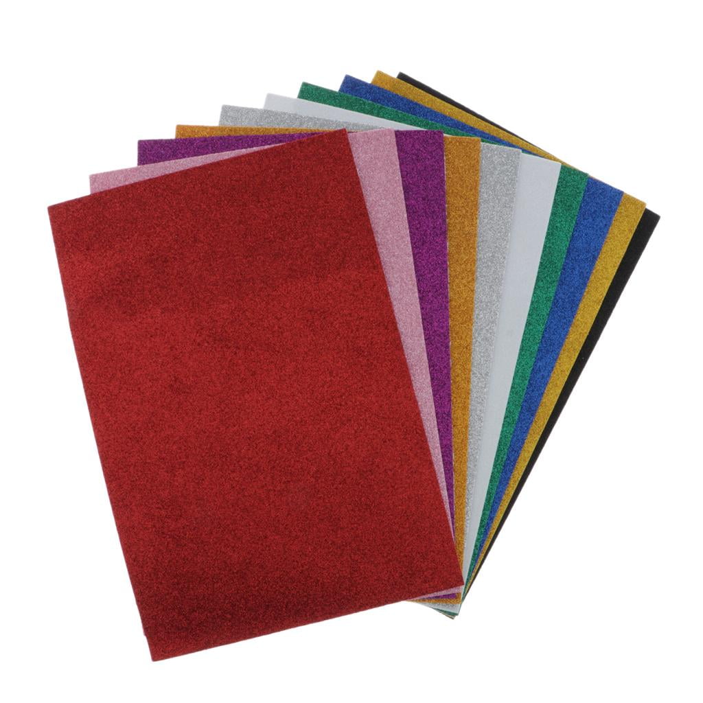 30pcs Glitter EVA Foam Sheets Adhesive Craft Foam Sheets Colorful