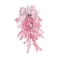 thumbnail image 3 of Corona de lágrima de flores artificiales, accesorio de fotografía para primavera y verano, adorno de regalo, recuerdo de fiesta, decoración colgante Rosa, 3 of 8