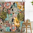 thumbnail image 1 of Cortina de Ducha Boho YONGSHENG Floral 72x72 Pulgadas, 1 of 5