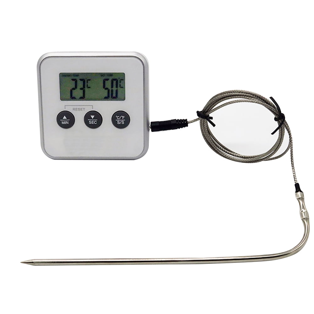 Electronic Thermometer Timer Food Meat Ecofriendly Temperature Meter