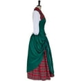 thumbnail image 3 of Women Highland Scottish Plaid Dress Civil War Southern Belle Dress, 3 of 8