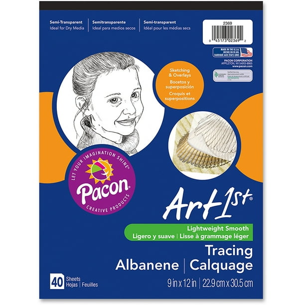 Art1st Tracing Pad, 9 x 12, 40 Sheets, AcidFree