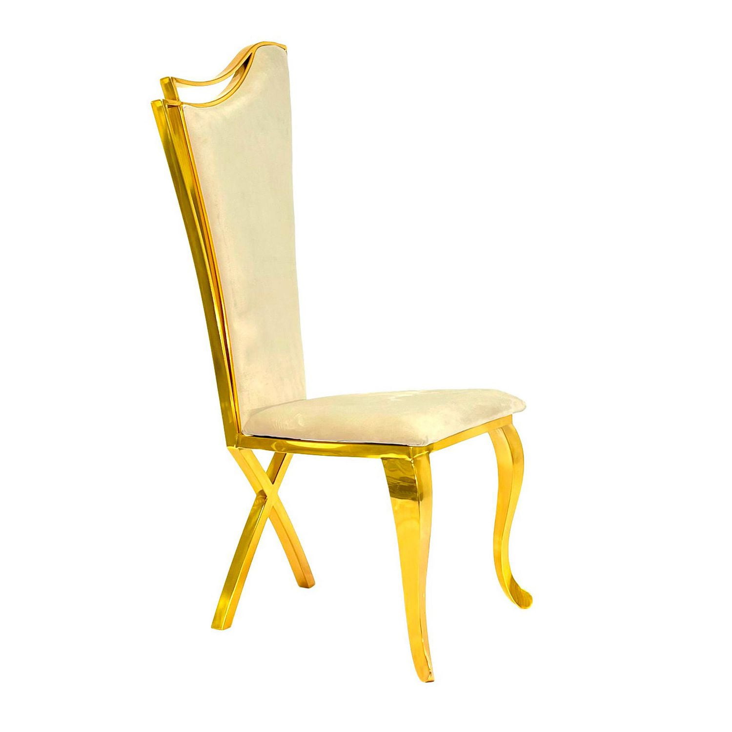 Canadian Morocco Beige Gold Dining Chair