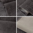 thumbnail image 4 of Nvzi Juego de 2 fundas de almohada de chenilla a cuadros estilo rústico para sofá cama, fundas de cojín con mechones suaves (gris oscuro, 45,7 x 45,7 cm), 4 of 5