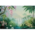 thumbnail image 2 of Purinton, Julia 24x17 White Modern Wood Framed Museum Art Print Titled - Tropical Falls, 2 of 4