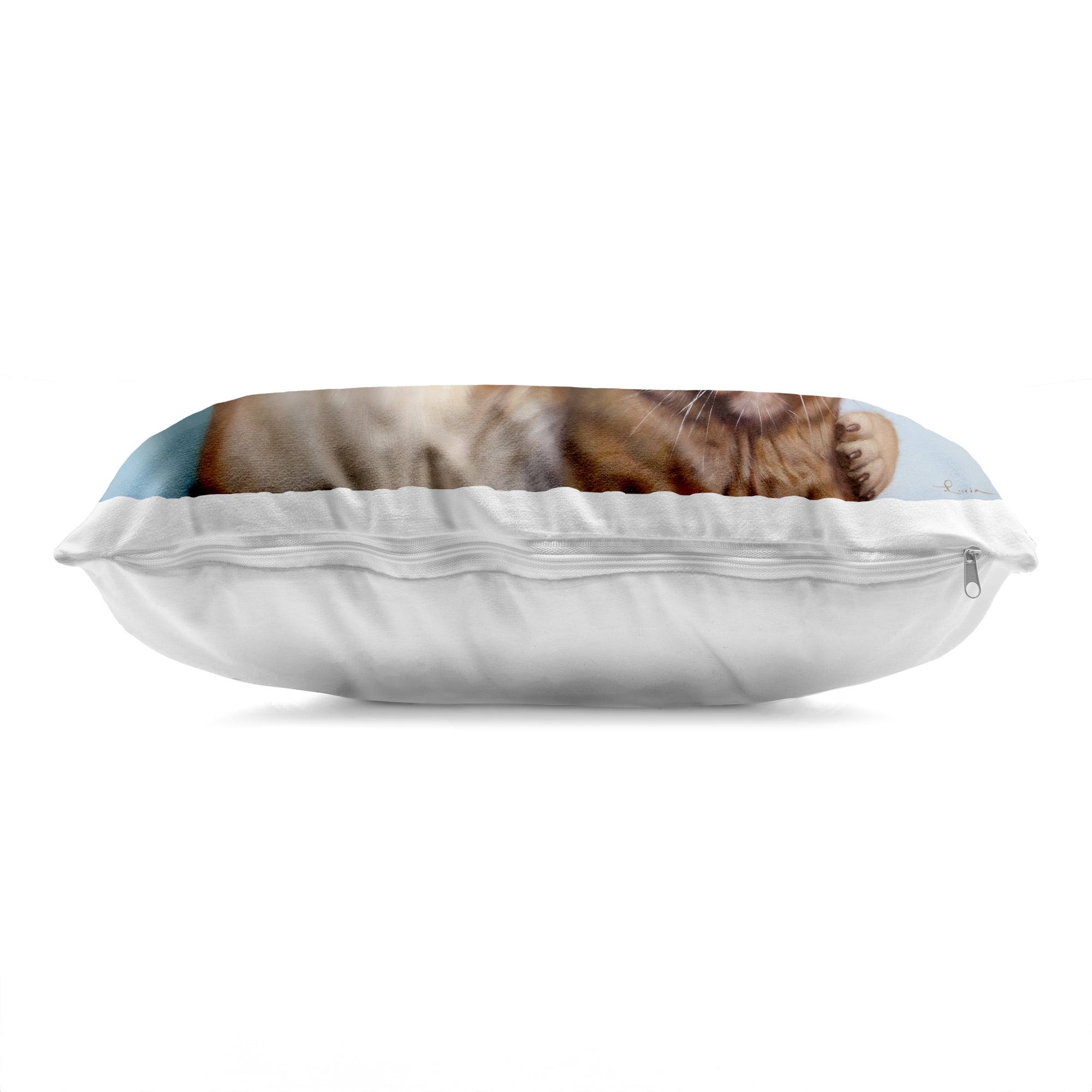 Stupell Industries Adopted Brother Dog & Cat Decorative Printed Throw Pillow, design by Lucia Heffernan, 14 x 7 x 20