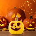 thumbnail image 4 of "Halloween Resin Pumpkin Decor Cute Fall Tabletop Decorations Thanksgiving & Halloween Centerpiece Handmade Pumpkin Figurine For Home Decor", 4 of 5