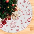 thumbnail image 5 of Coolnut Love Heart Christmas Tree Skirt 36", Valentine's Day Tree Skirt Double Layers Polyester Easter Tree Skirt for Valentine's Day Holiday Party Decoration, 5 of 6