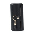 thumbnail image 1 of Joyero de viaje Organizador de joyas Multifunción de cuero Portátil Joyero Negro, 1 of 9