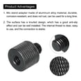 thumbnail image 4 of Uxcell Mic Stand Adapter 1/4 Female x M8 Male Camera Screw Thread Adapter for Microphone Tripod Stand Black 2 Pack, 4 of 6