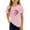 Pink, variant on Little Girls Casual Graphic Tops Crewneck Tees Kids Printed Shirts Soft Breathable Daily Wear Clothing Pink Size 6-7T
