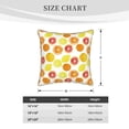 thumbnail image 4 of Haiem Lemon Orange Print Velvet Soft Solid Decorative Square Throw Pillow Covers Set with Elegant Piping Christmas Cushion Case for Sofa Bedroom Car-18"x18", 4 of 8