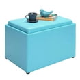thumbnail image 2 of Convenience Concepts R8-159 Designs4Comfort Pouf d'Appoint pour Rangement, Sarcelle, 2 of 6