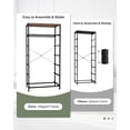 thumbnail image 5 of Vertical Dresser Storage Tower - Sturdy Steel Frame, Wood Top, Easy Pull Fabric Bins, Handles - Organizer Unit for Bedroom, Hallway, Entryway, Closets - 7 Drawers (Rustic Brown), 5 of 16