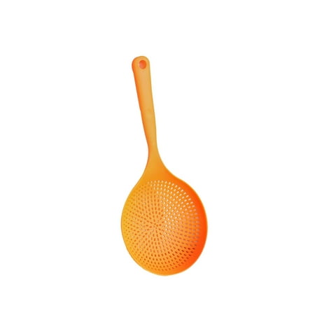 

Temacd Kitchen Colander Enlarged Deepen Long Handle High Temperature Resistant Quick Drainage Plastic Food Grade Noodle Colander Spoon Soup Filter Cooking Tool