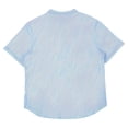 thumbnail image 4 of Fznquz Plain Mens Shirt Casual Blue Short Sleeve Tshirts Cotton Linen Summer Soft Shirt XL, 4 of 5