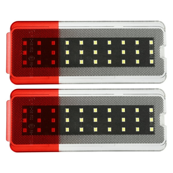1 par de luces LED para puerta, Reflector de puerta, luz de advertencia F81Z-2523820-AA para Ford Excursion, LED blanco y rojo