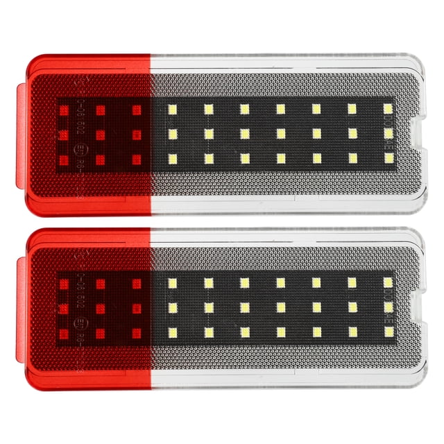 1 par de luces LED para puerta, Reflector de puerta, luz de advertencia F81Z-2523820-AA para Ford Excursion, LED blanco y rojo