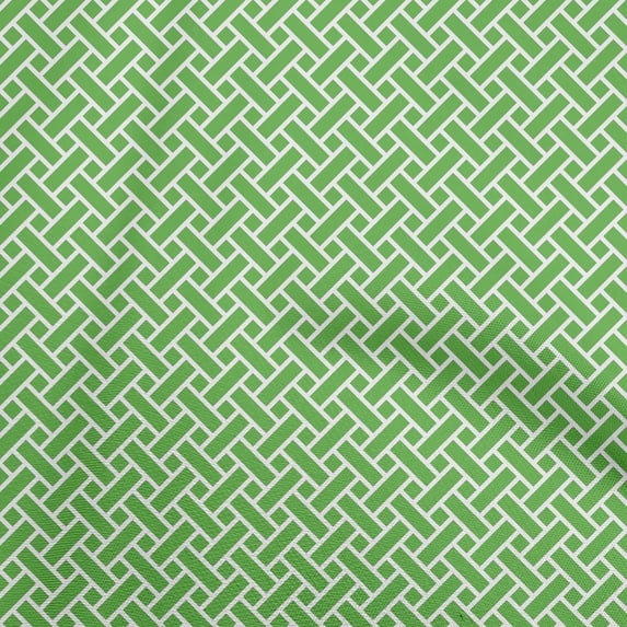 oneOoneRayonGreenFabricGeometricQuiltingSuppliesPrintSewingFabricByTheYard56InchWide