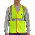 thumbnail image 4 of Carhartt Men's High Visibility Class 2 Vest,Brite Lime,Large, 4 of 4