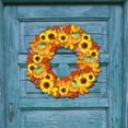 thumbnail image 4 of Fall Thanksgiving Wreath Wooden Decorative Holiday Door Hanger, 4 of 11