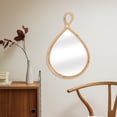 thumbnail image 3 of HINTRMENT 1PCS Multi Color Woven Wall Mirror For Hallway Homeowners 46x28Cm, 3 of 8