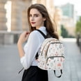 thumbnail image 6 of FORMRS Mini Backpack Purse for Women Quilted Travel Daypack Casual Shoulder Bag, Garden Pattern, 6 of 7