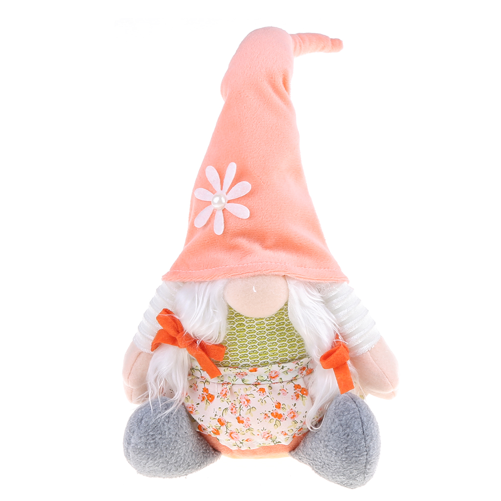 ZUARFY Easter Bunny Gnome Spring Holiday Home Decoration Plush Handmade Rabbit Swedish Tomte Elf Doll Ornaments - image 5 of 14