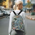 thumbnail image 7 of FORMRS Mini Backpack Purse for Women Quilted Travel Daypack Casual Shoulder Bag, Sea Plants Pattern, 7 of 7