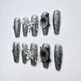 thumbnail image 2 of Pure Handmade Press on nails, JC Press On Nails Kit , Short Length Nail Press Ons, Durable, Easy Application, Stylish Impress Press On Nails,Perfect for Daily Wear & Special Occasions（E36 M）, 2 of 5