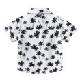 thumbnail image 4 of Ruyang Toddler Boys Button Down Hawaiian Shirts Short Sleeve Beach Polo Shirt Kids Summer Tee Clothes Basic Soft Athletic Tops, 4 of 9