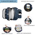 thumbnail image 3 of FORMRS Unisex School Backpack 17" Student Travel Bag with Laptop Compartment, Christmas Whimsy, 3 of 7