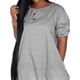 thumbnail image 4 of Gvmfive Womens Summer Casual Short Sleeve Gradient Loose Dress Plus Size, 4 of 5