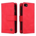 thumbnail image 3 of Case for iPhone SE 2020/2022 Cover Zipper Pocket Wallet Case Magnetic Protective - Red, 3 of 5