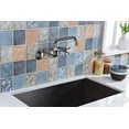 thumbnail image 4 of sumerain kitchen wall faucet, brushed nickel wall mounted faucet 3" to 9" adjustable spread, 4 of 4