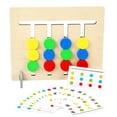 thumbnail image 4 of Juguete De Clasificación De Colores De Madera Para Niños, Juguete Educativo Montessori Para Edades Tempranas, Juego De 4 Colores, Tarjeta De Fruta, Entrenamiento De Pensamiento Lógico Para Niños Methold FN002827-00, 4 of 5