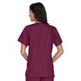 thumbnail image 1 of Landau Women's Essentials Snap Front Scrub Top, Classic Relaxed Fit, V-Neck, 4 Pockets, 1 of 5