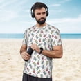 thumbnail image 4 of Wukai Boba Milk Tea Print Men's Short-Sleeved Mesh T-Shirt,Quick-Dry Short Sleeve Workout T-Shirt-6X-Large, 4 of 8